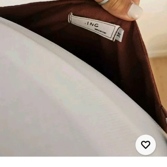 Burgundy Sundress Adjustable Spaghetti-Strap Below Knee Ribbed Bottom Ruffle - Picture 3 of 6